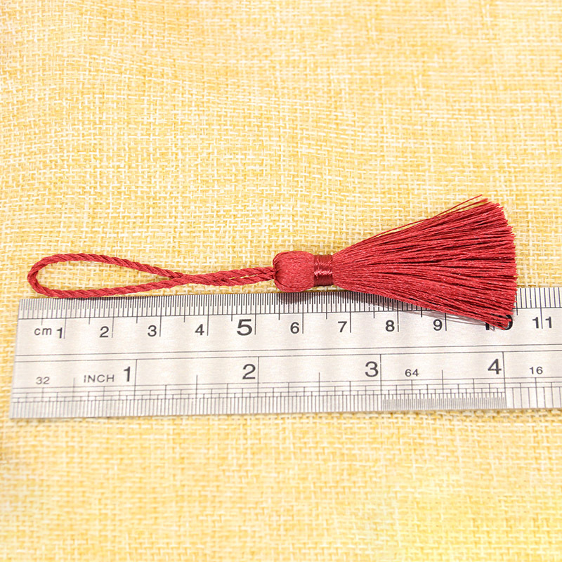 20Pcs Silk Bookmarks Hanging Tassel Fringe DIY Curtain Garment Bag Crafts Supplies DIY Scrapbook Tassel Accessories Pendant 10CM