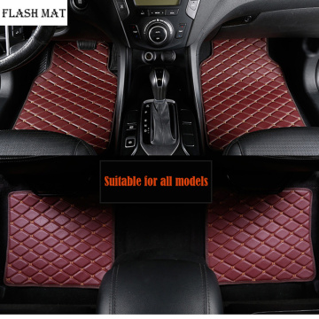 High quality artificial leather universal car floor mat for ssangyong actyon rexton korando kyron tivoli car mats