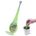 Tea Infuser Built-in Plunger Healthy Intense Flavor Reusable Tea Bag Plastic Tea Coffee Strainer Measure Swirl Steep Stir Press