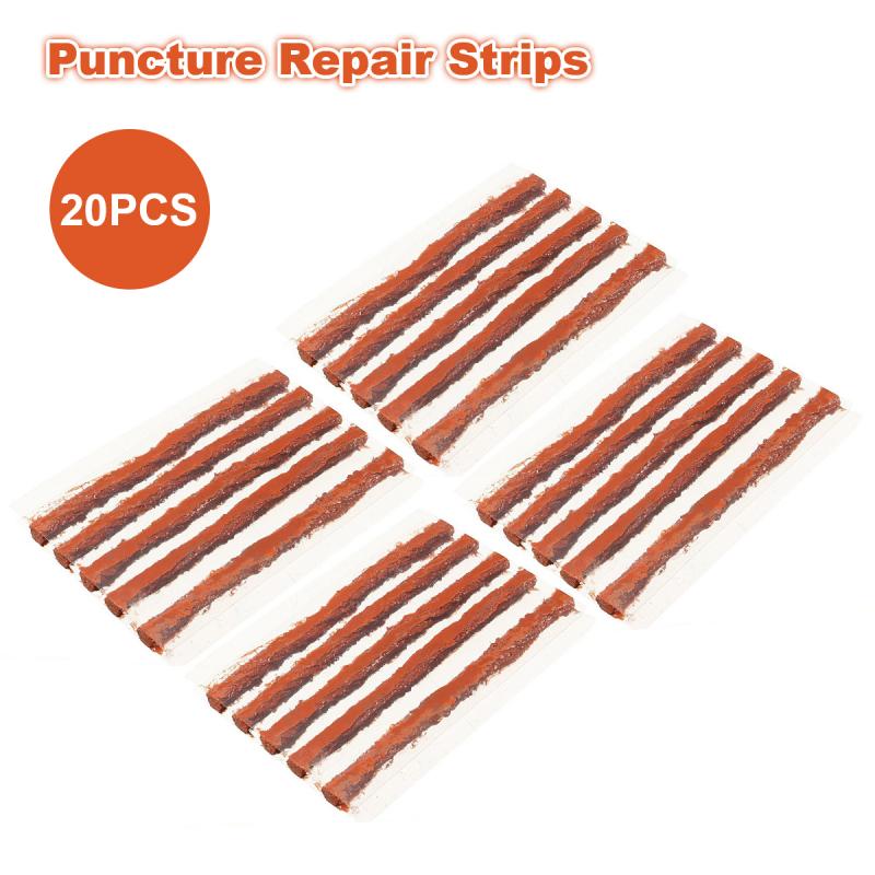 5/10/20pcs Tubeless Tire Repair Strips Auto Motorcycle Tubeless Tire Tyre Wheels Puncture Rubber Strip Tire Repair Tools