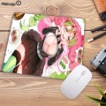 MRGBEST Sexy Girl Anime Demon Slayer Kimetsu No Yaiba RGB Mouse Pad Xxl Big Gamer Desk Mouse Mat Led Mause Pad Backlit Mice Mat