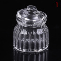 Dollhouse Miniature Glass Candy Jar Simulation Candy Bottle Model Toy 1/12 Scale Pretend toy for home Kitchen Decora