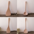 1Pc Natural Health Bamboo Wood Kitchen Slotted Spatula Spoon Mixing Holder Cooking Utensils Dinner Food Wok Shovels Turners