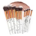 10 Pcs/Set Marbling Makeup Brush Sets Eye Shadow Brush Foundation Brush Contouring Brush Blush Blending Make Up Brush Tool Kits