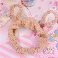 Rabbit Ear Cotton Soft Elastic Hair Ribbon SPA Bath Shower Make Up Wash Face Cosmetic Headband Hair Band Headwear