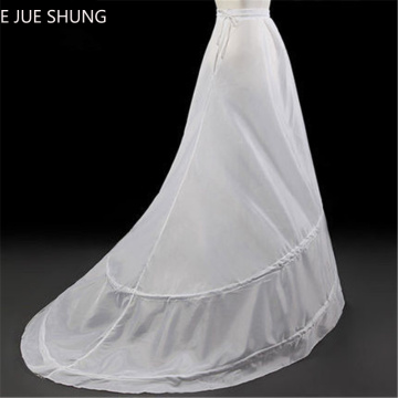 E JUE SHUNG 2 hoops A-line Wedding Petticoat Crinoline Slip Underskirt For Wedding Dress Wedding Accessorie