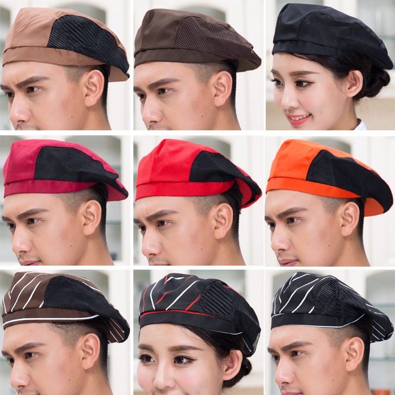 Multicolor Cafe Waiter Hat for Men Coffee Shop Chef Caps Hotel Restaurant Chef Uniform Accessories Hat Waitress Cap 89