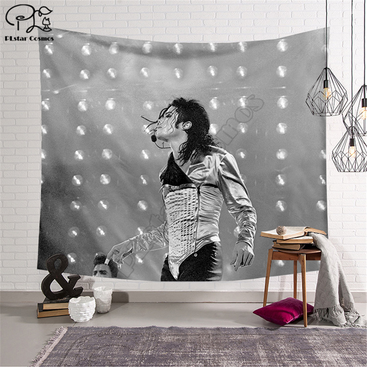 Michael Jackson pattern Funny cartoon Blanket Tapestry 3D Printed Tapestrying Rectangular Home Decor Wall Hanging style-3