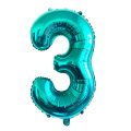 32inch Tiffany Green Foil Number Balloons Happy Birthday Party Decor Balloon Adult/Kid Baby Shower/Wedding Decoration Supplies