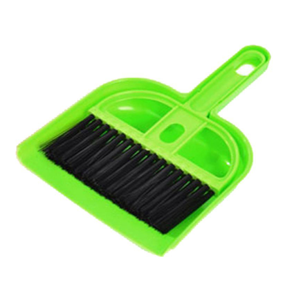 1 Set Mini Desktop Keyboard Sweep Cleaning Brush Small Broom Dustpan Plastic Clean Tools OCT998