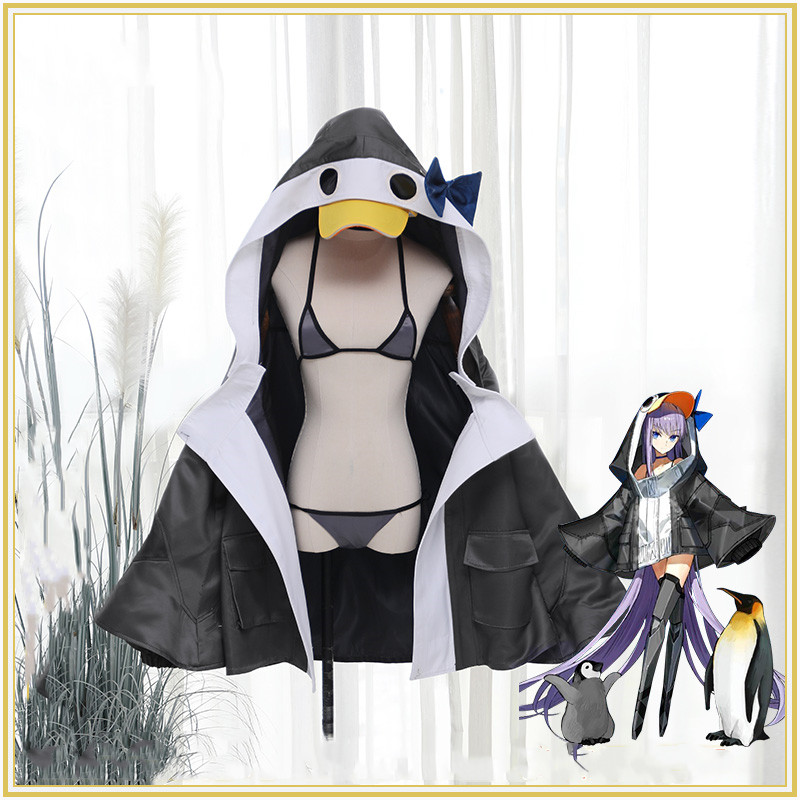 Game Fate Grand Order Lilith Summer Bikini Cosplay Costume Uniforms Lilith Penguin Dress Swimsuits Halloween Costumes for Women