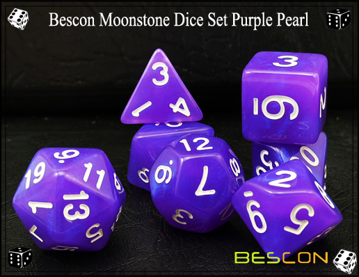 Purple Pearl Dice Set-1