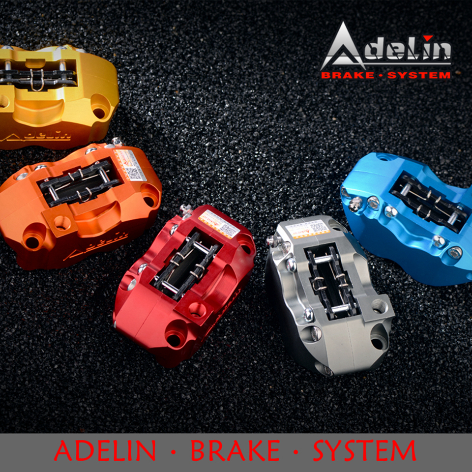 Adelin ADL-1 Motorcycle Hydraulic Brake Calipers Universal 82mm 4 pistons CNC Aluminum alloy Modified Motorcycle brake calipers