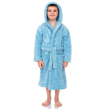 kids bathrobe fleece hooded kids dressing gown