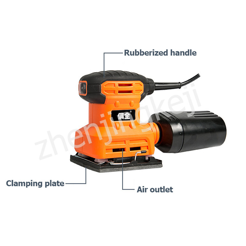 Woodworking Electric Flat Sander Sandpaper Machine Polishing Machine Grinding Portable Plug-in Small Size Dual Use Vibration