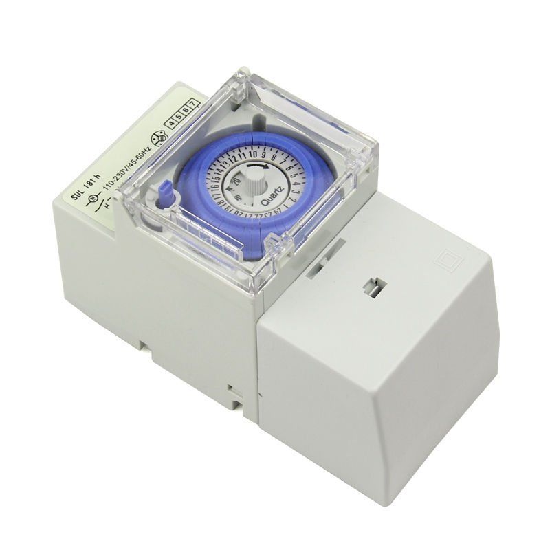 SUL181H Mechanical Timer 24 hours Time Switch Relay Electrical Programmable Timer 24 hour Din Rail Timer Switch