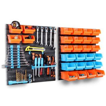 Hardware tool Hanging board Garage Workshop Storage rack Screw wrench classification hook up Component box Parts tool box