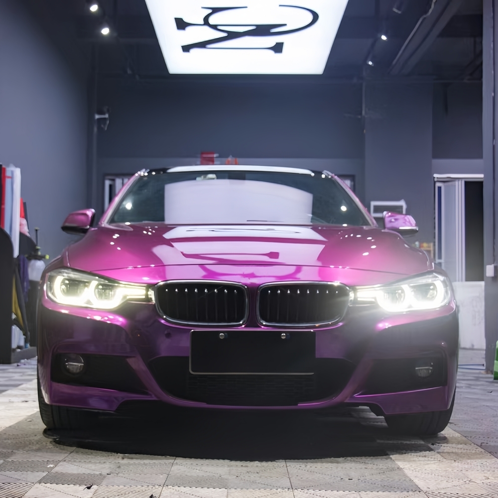 Metal Paint Purple Auto Wrap