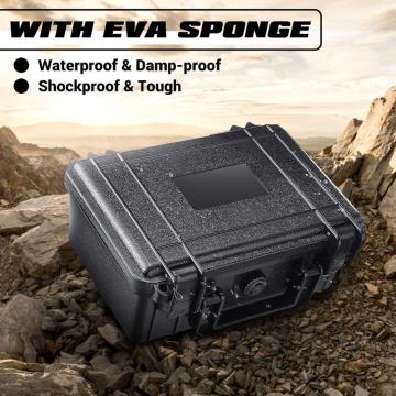 Portable Safety Instrument Tool Box Waterproof Shockproof Storage Toolbox Sealed Tool Case Impact Resistant Suitcase with Foam