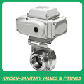 Electric Actuated Sanitary Butterfly Valves Clamped
