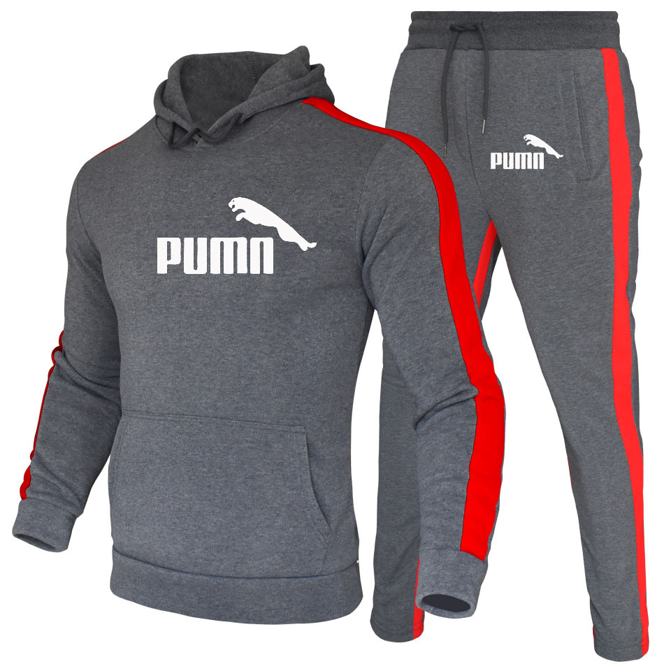 2020 Casual Tracksuit men 2 Piece Set Female Hooded Sweatshirt And Pants Sportwear Suit pullover Hoodies Clothes