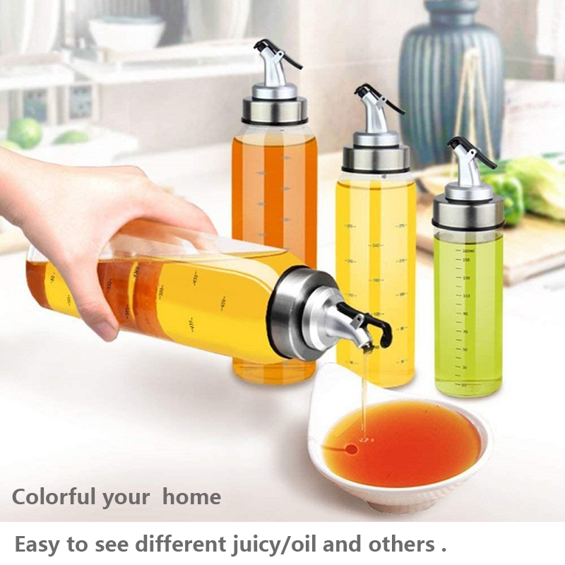 Olive Oil Dispenser Bottle Leak-Proof Oil Sprayer Oil Vinegar Cruet Bottle with BPA Free Pour Spouts Oil Carafe Decanter