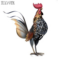 Tooarts Metal Figurine Iron Rooster Home Decor Articles Vivid Colorful Figurine Craft Gift For Home Decoration Accessories