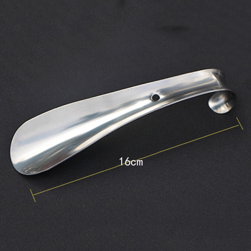 Durable Handle Professional Metal Silver Color Shoe Horn Lifter Long Shoespooner