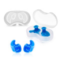 Swim Ear Plugs Adults with Storage Case Silicone Waterproof Earplugs for Swimming Diving Showering Surfing Bathing Water Sports