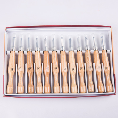 12pc/lot Wood Carving Knife Chisel kit Hand Tools For Carving Wood Gouge Chisel
