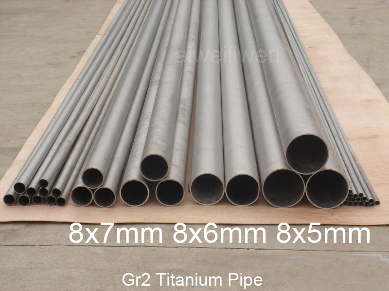 8mm od 8x7mm 8x6mm 8x5mm gr2 seamless titanium tube grade 2 Titanium Pipe heating titanium alloy pipe Industrial ti pipe TA2