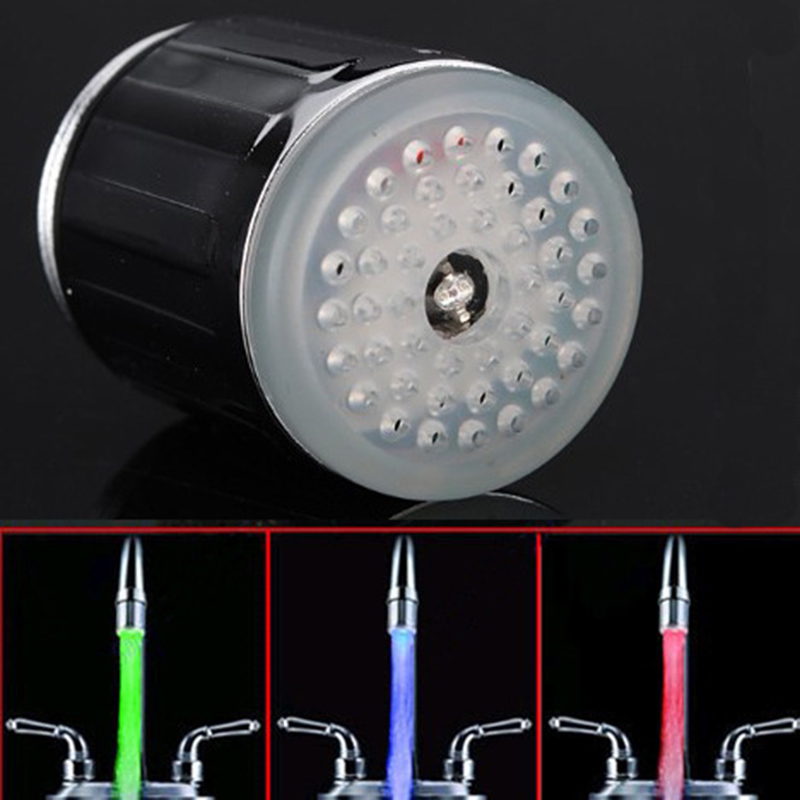 7 Colors LED Faucet Changing Creative Kitchen Light Water Taps LED Light Water Faucet for Bathroom Kitchen Accessories