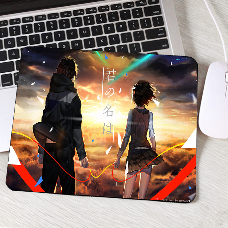 Mairuige Animation Product Small Mini Size Computer Mousepad Anime Style Your Name Kimi No Na Wa Pattern Printed Diy Tablemat