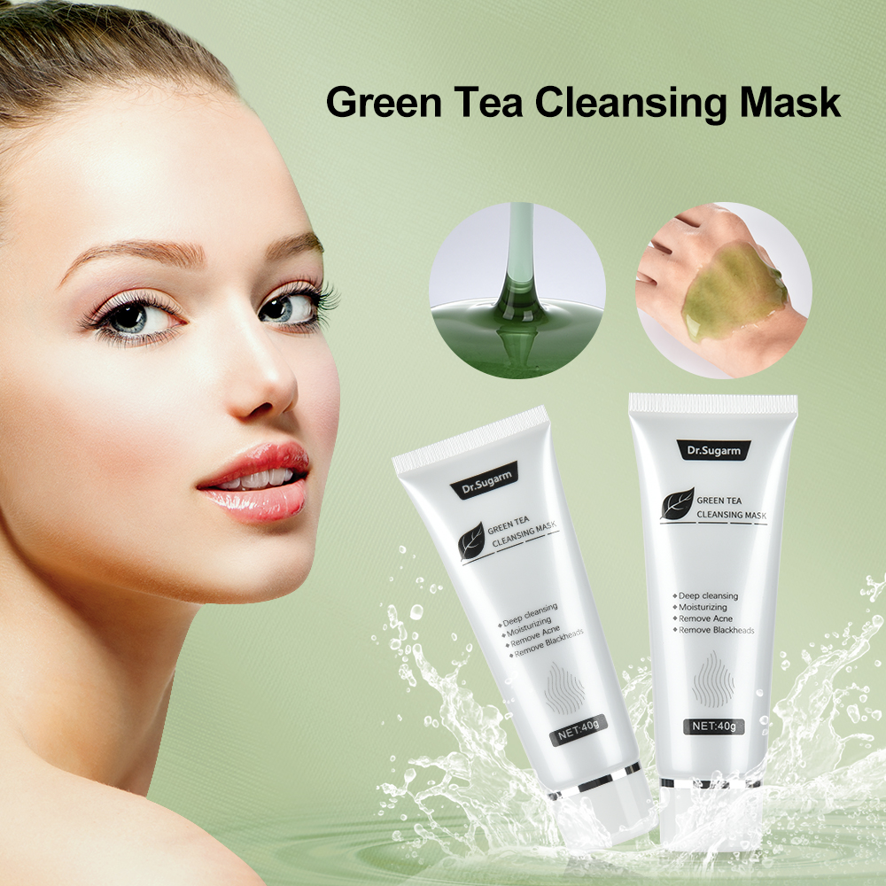 40g Green Tea Peeling Tearing Face Mask Blackhead Mask Skin Care Deep Cleansing Pore Strip Remove Acne Nose Black Green Tea Mask