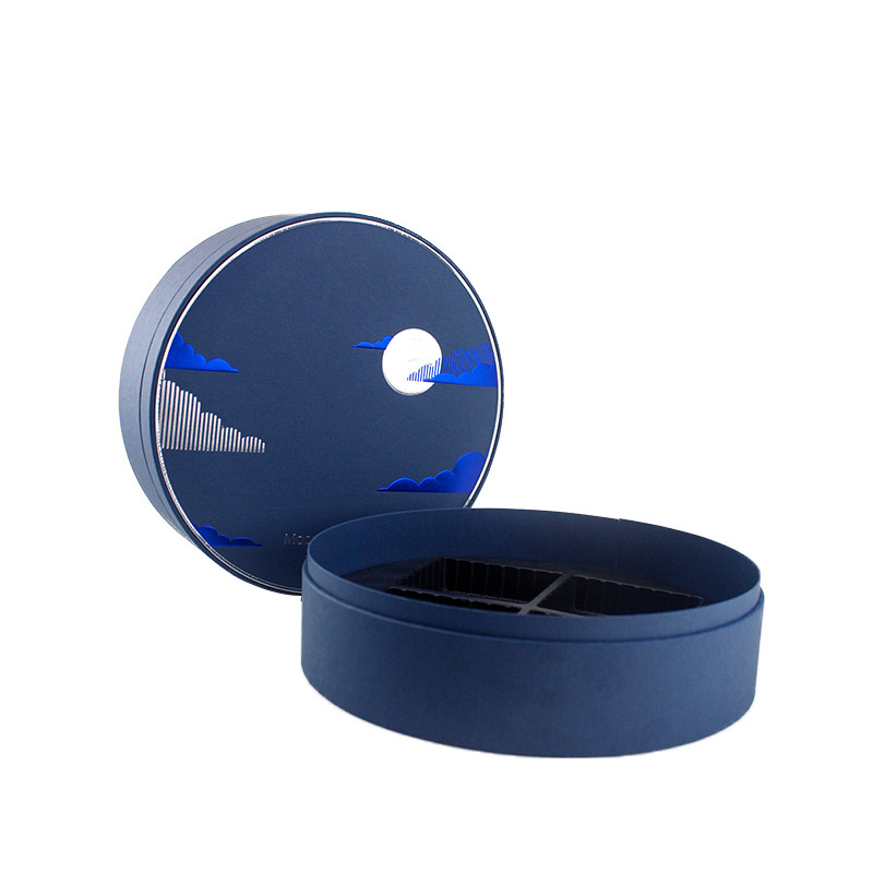 Blue Round Box