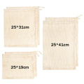 Reusable Organic Cotton Mesh Produce Bags Kitchen Reusable Bag Cotton Mesh Vegetable Bags for Vegetable Fruit Bag Shopping Bag