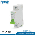 6A 20A 63A MCB Miniature Overload Short Circuit Protection Circuit Breaker 4.5KA 110V230V 400VAC For Home Use