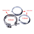Universal 3.0 Inch Stainless Steel V-Band Clamp Flange Clamp Mild Steel Male Female Flange For Turbo Exhaust Downpipe