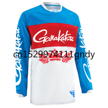 Gamakatsu Summer Anti-sweat Fishing T Shirt Outroor Fishing Sports Wear Cycling Clothes Sun Protection Breathable Fishing Tshirt