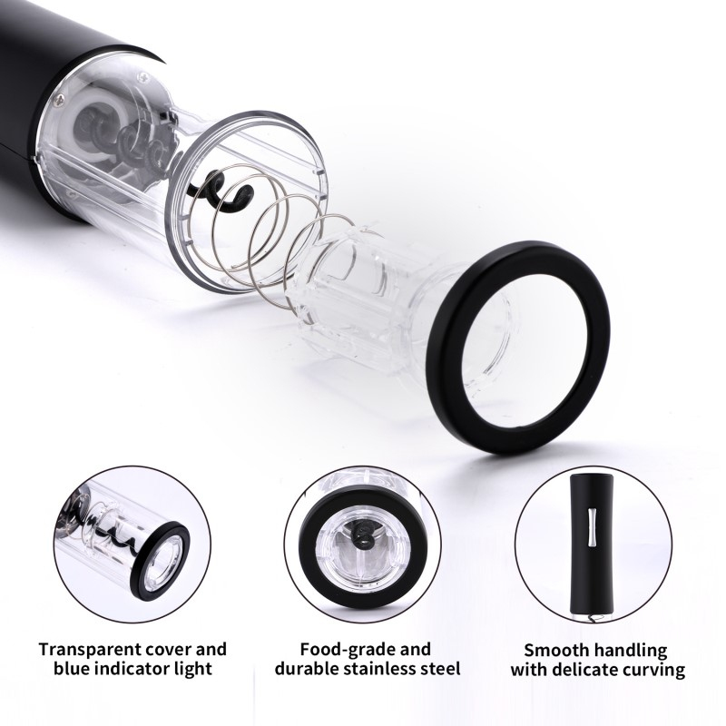 Wine Corkscrew 2 in 1 Cordless Electric Corkscrew Wine Opener Portable Automatic Foil Cutter Professional Wine Bottle Openers