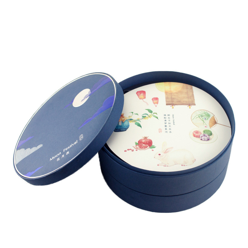 Blue Round Box