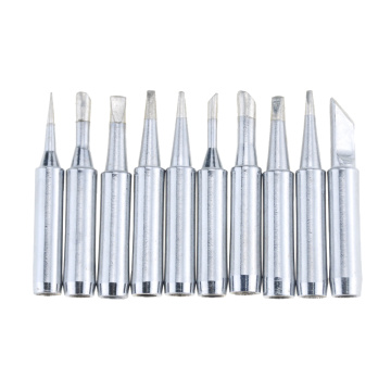 10Pcs 900M-T Soldering Iron Tips Silver Soldering Rework Station Head Electric Soldering Irons Welding Soldering Irons