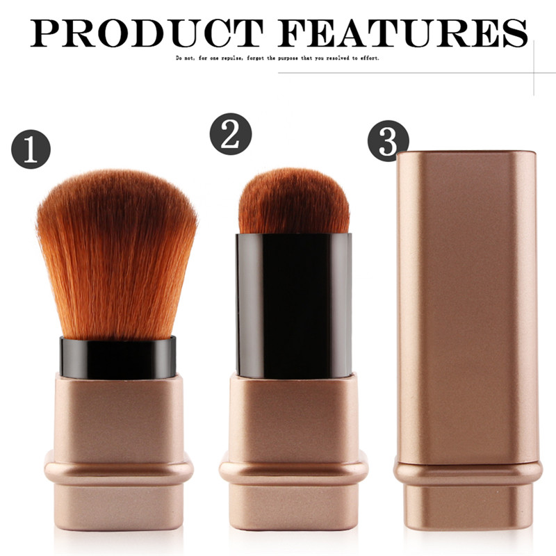 Retractable Single Makeup Brush High Quality Upscale Makeup Brush Makeup Tools Kabuki Loose Powder Blush Brush