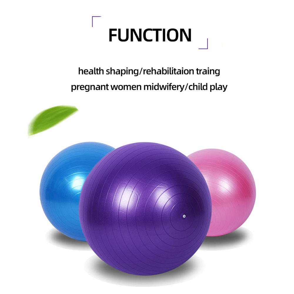 95cm PVC Large Yoga Ball Fitness Balls Thickened Explosion-proof Rehabilitation Exercise Home Gym Pilates Equipment With Pump