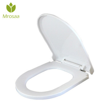 Mrosaa PP Board Slow-Close Toilet Seat Lid White U Type Replacement Toilet Seat Cover Quick Release Top Install Toilet Seats