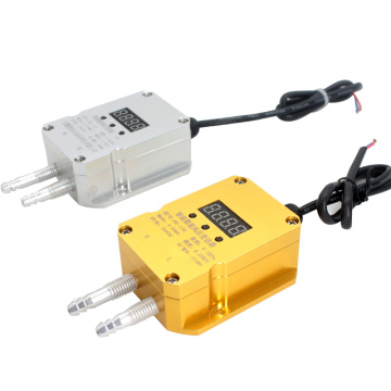 QDF70B Differential Pressure Transmitter 0-10KPa Wind Gas Display Differential Pressure Transmitter Sensor,4-20mA Output, DC24V