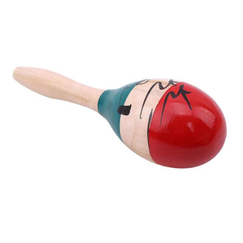 Popular Wooden Large Maracas Rumba Shakers Rattles Sand Hammer Percussion Instrument Musical Toy For Kid Children Games