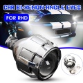 2.5" Auto Car RHD Mini Bi Xenon HID Projector Retrofit Headlight Lens Auto Angle Eyes Fit H1 H4 H7 Kit