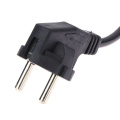 1M EU 3 Prong 2 Pin AC Laptop Power Cord Adapter Cable Black