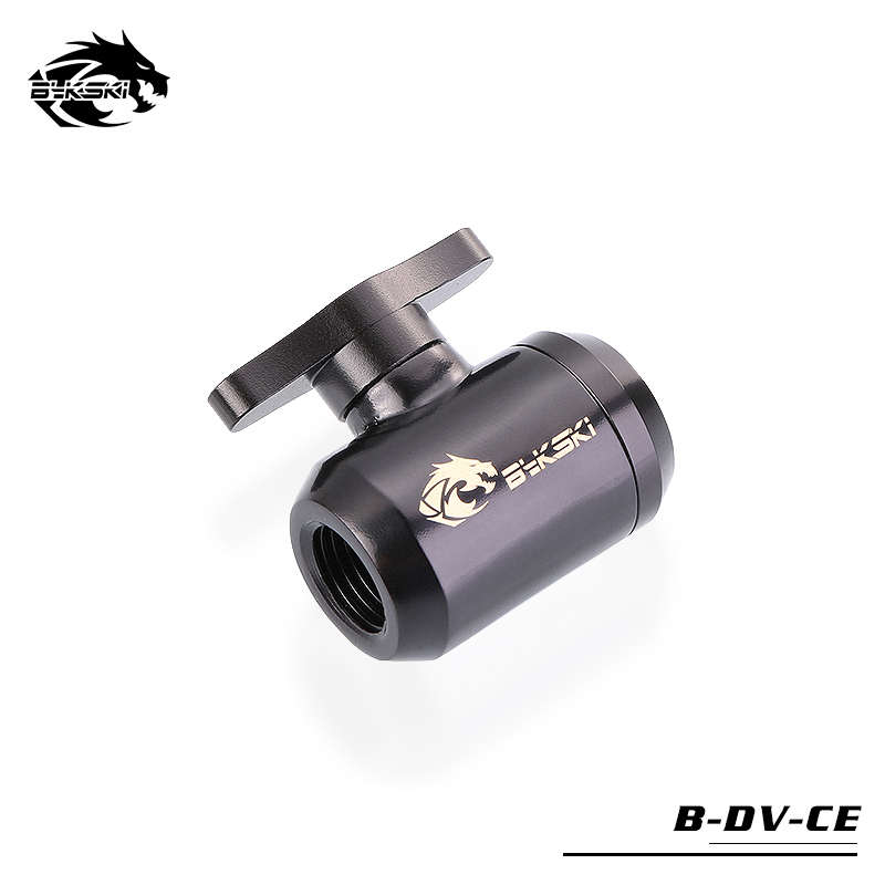 BYKSKI Water Valve Switch Double Inner G1/4 Thread Double Female Water Cooler System Computer Accessories Fitting